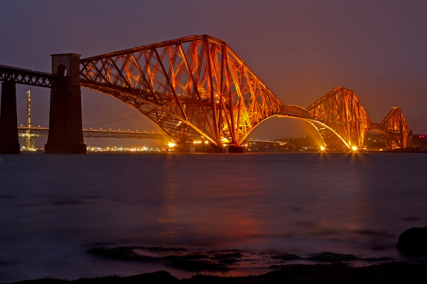 Forth Bridge in the evening. Dec. '16.