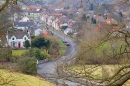 Castle Street Norham,from castle. Feb '18.